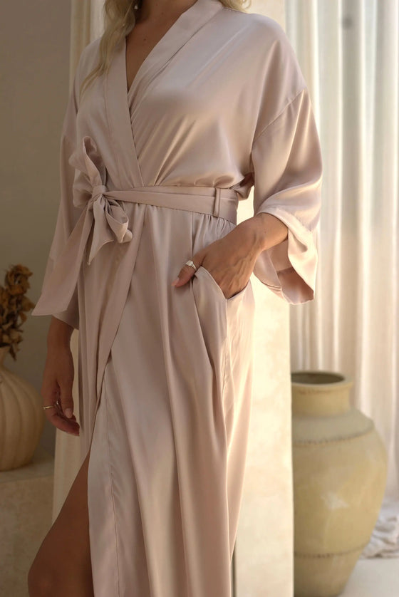 Long Satin Bridal Robes Wear the World