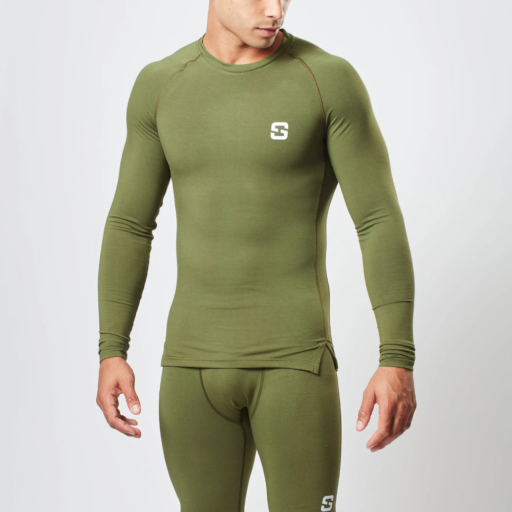 Long Sleeve Top - Earth Khaki Sōma Sportswear