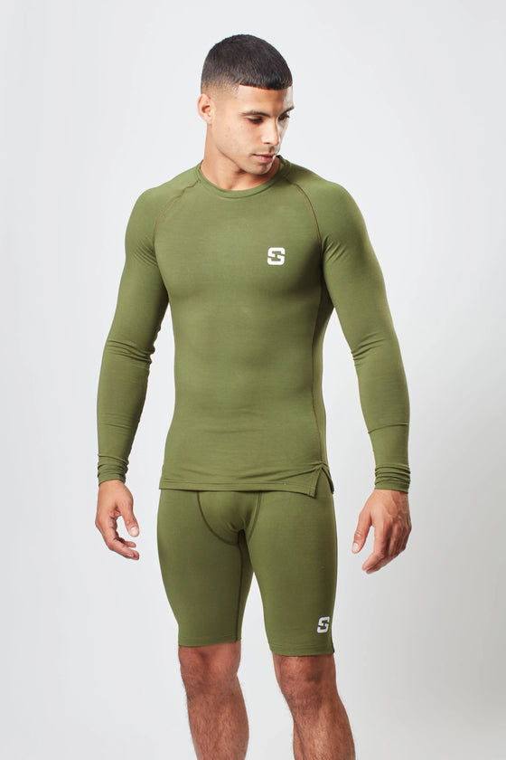 Long Sleeve Top - Earth Khaki Sōma Sportswear