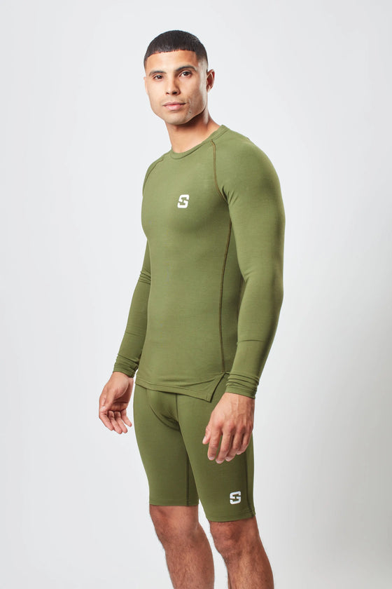 Long Sleeve Top - Earth Khaki Sōma Sportswear