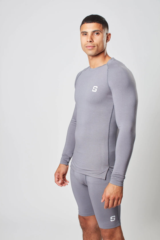 Long Sleeve Top - Pearl Grey Sōma Sportswear