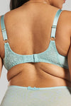 Lotus Recycled-Lace Fuller-Cup Soft Bralette - Fjordland Green Peachaus