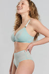 Lotus Recycled-Lace Fuller-Cup Soft Bralette - Fjordland Green Peachaus