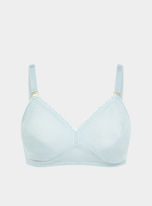  Lotus Recycled-Lace Fuller-Cup Soft Bralette - Fjordland Green