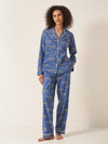 Lovely Leopards Women's Long Sleeve Organic Cotton Pyjama Trouser Set