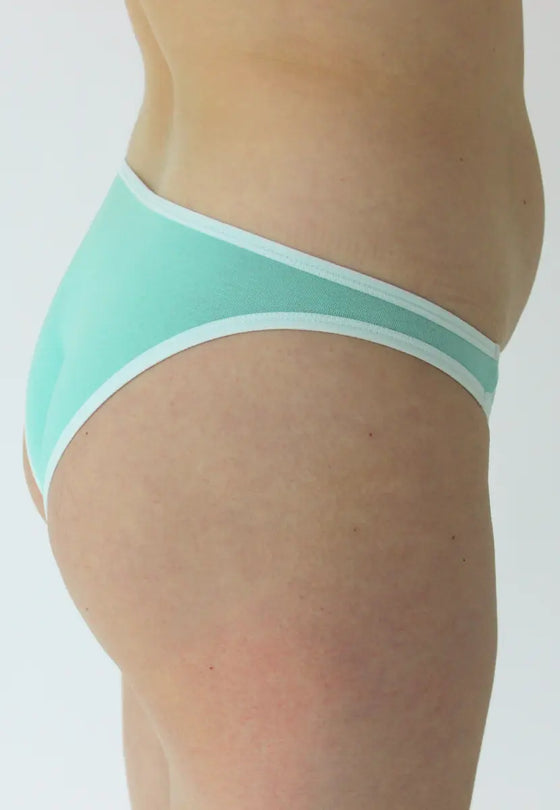 Low-Rise Bikini, Turquoise Pantee