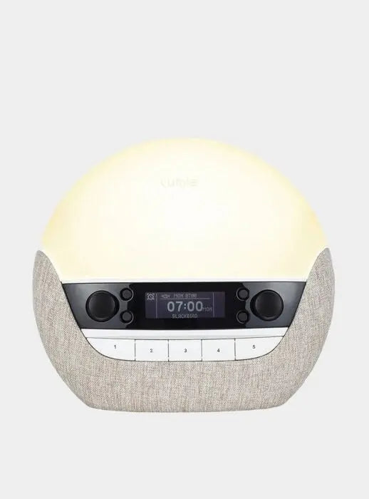 Lumie Bodyclock Luxe 700FM - Wake-Up Light with FM Radio, Bluetooth Speakers & Low-Blue Light for Sleep Lumie