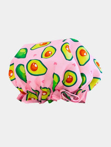  Luxury Shower Cap - Avocado Print SMUG