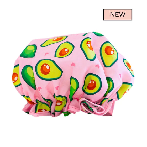 Luxury Shower Cap - Avocado Print SMUG