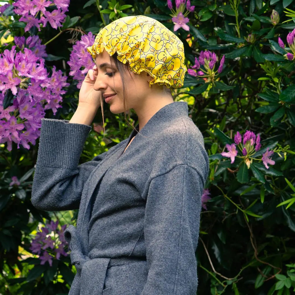 Luxury Shower Cap - Duck Print SMUG