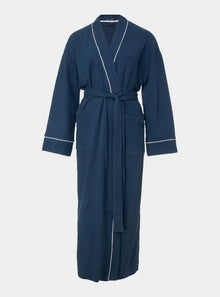  Luxury Suite Waffle Robe in Marine Blue Pretty You London