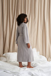 Grey Luxury Suite Waffle Robe