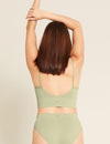 Ribbed Low Back Bra - Various Colours Boody