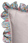 MEADOW SONG Liberty Embroidered Letter Scallop Edge Cushion Coco & Wolf