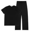Black Josh Bamboo Pyjama Trouser Set