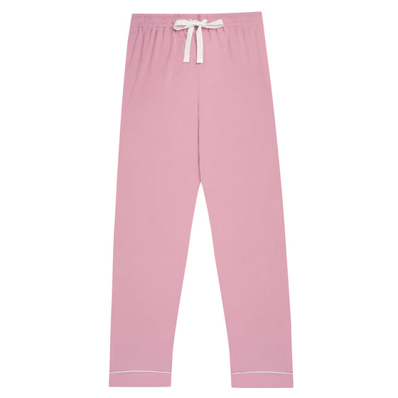 Rose Pink Isla Bamboo Pyjama Trouser Set