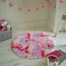  Magical Tye Dye Supersoft Washable Faux Fur Rug Dunelm