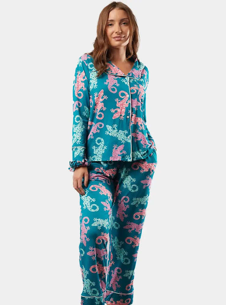 Majorcan Gecko Classic Pyjama Trouser Set Cosy Collective