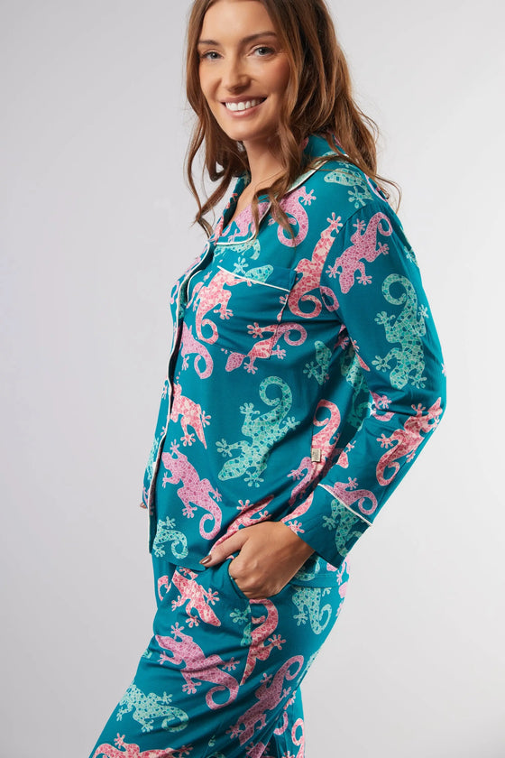 Majorcan Gecko Classic Pyjama Trouser Set Cosy Collective