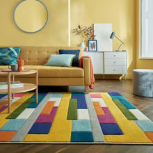  Mambo Patchwork Stripe Rug Dunelm