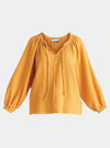 Marigold Cheesecloth Peasant Blouse Paisie