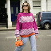 Marissa Bubble Stitch Stripe Jumper - Multi Cara & The Sky