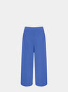 Martha Wide Leg Knitted Trousers - Cornflower Blue Cara & The Sky