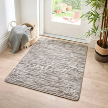  Marvel Boucle Broken Stripe Washable Rug Dunelm