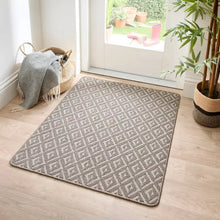  Marvel Boucle Geometric Washable Rug Dunelm