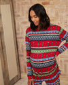 Maternity Christmas Nutcracker Fair Isle Print Long Pyjama Set Chelsea Peers