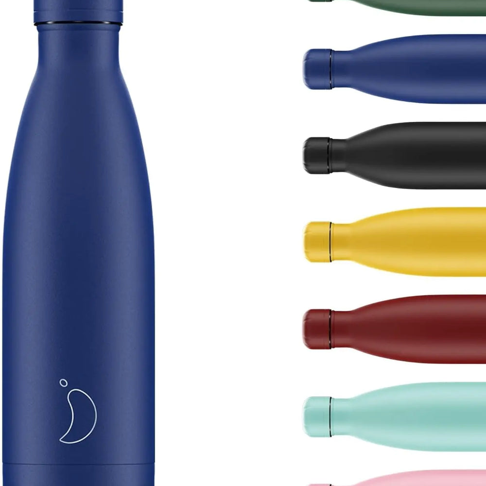 Matte Blue Chilly's Water Bottle - Myza