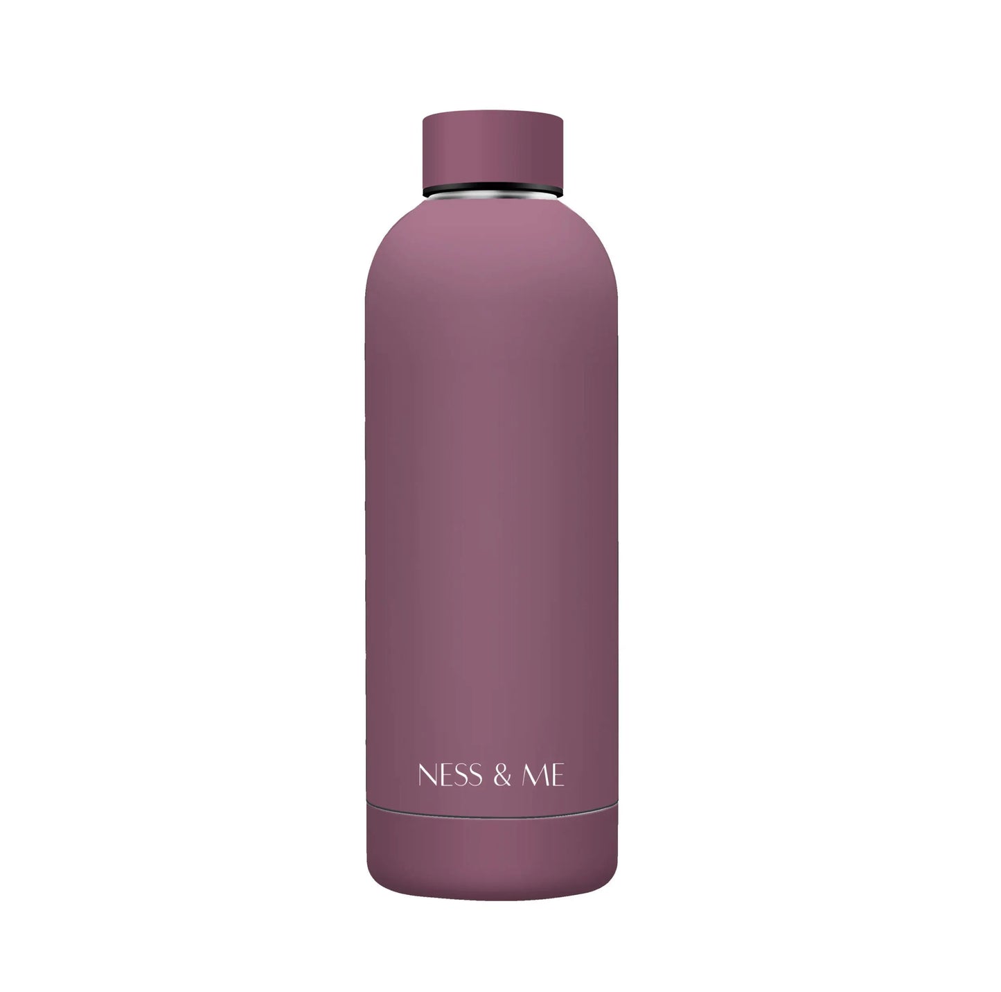 Matte Deep Pink 500ml Stainless Steel Water Bottle NESS & ME