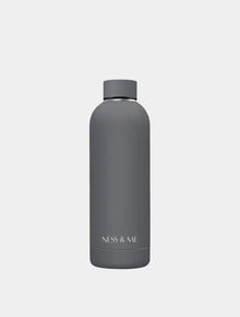  Matte Grey 500ml Stainless Steel Water Bottle NESS & ME