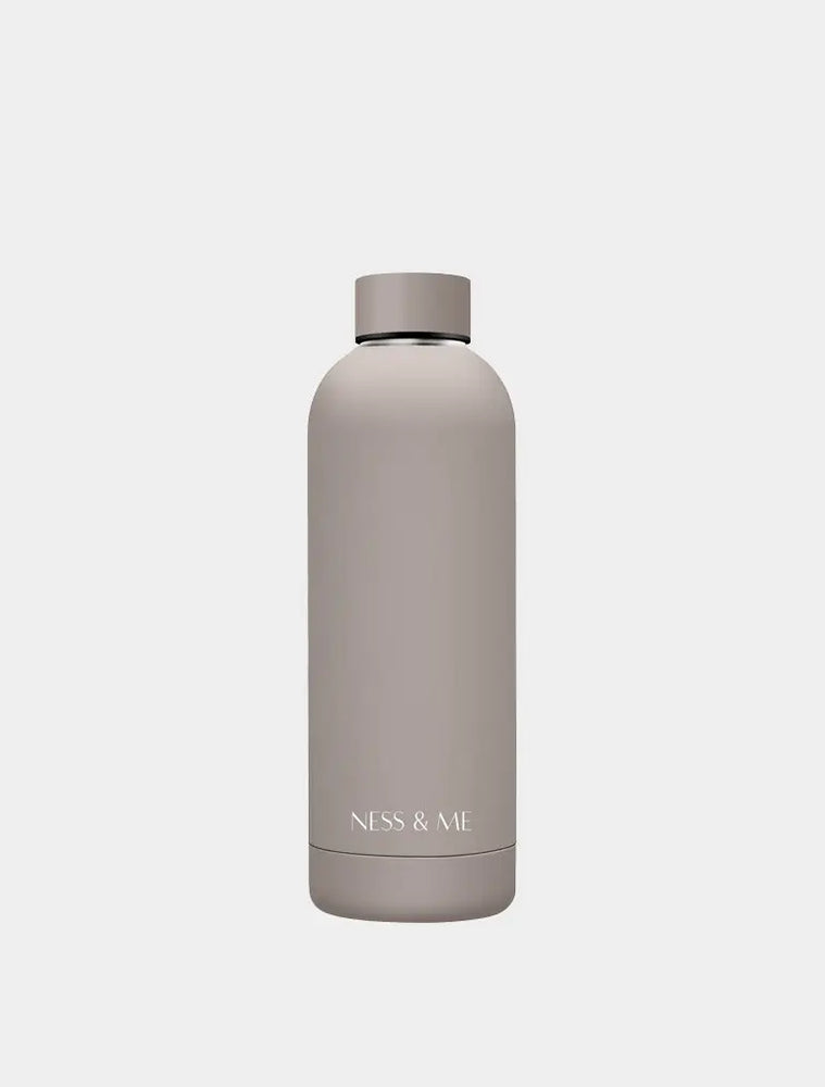 Matte Milk Tea 500ml Stainless Steel Water Bottle NESS & ME