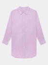 Mauve Stripe Women's Organic Cotton Nightshirt Myza