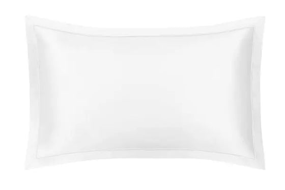 Mayfairsilk Brilliant White Oxford Pure Silk Pillowcase MayfairSilk