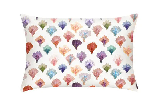 Mayfairsilk Coral Fans Pure Silk Pillowcase MayfairSilk