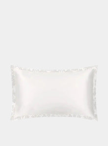  Mayfairsilk Ivory and Damask Oxford Pure Silk Pillowcase MayfairSilk