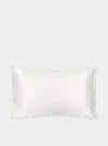 Mayfairsilk Ivory and Damask Oxford Pure Silk Pillowcase