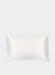  Mayfairsilk Ivory and Damask Oxford Pure Silk Pillowcase