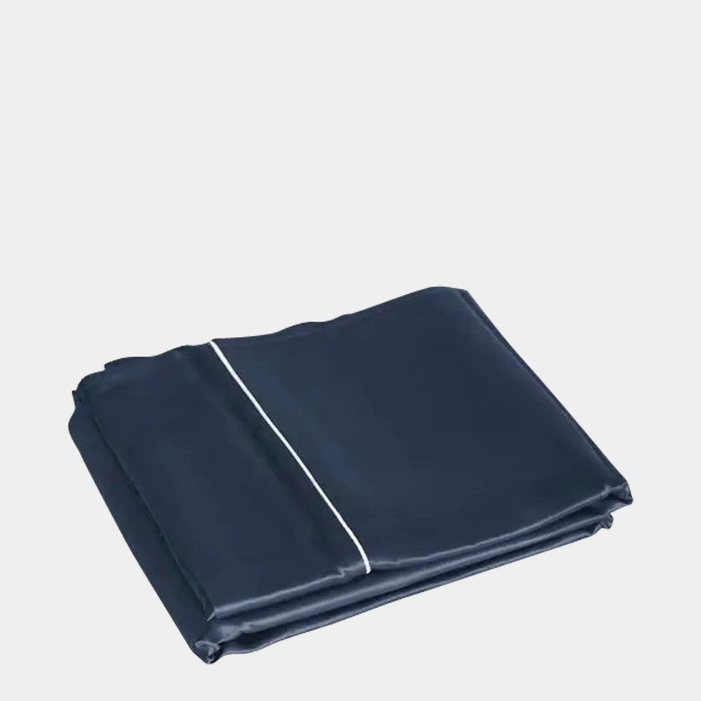 Mayfairsilk Midnight Blue Pure Silk Flat Sheet MayfairSilk