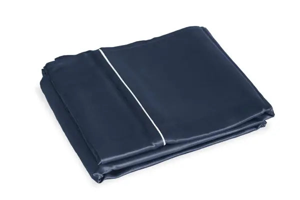 Mayfairsilk Midnight Blue Pure Silk Flat Sheet MayfairSilk