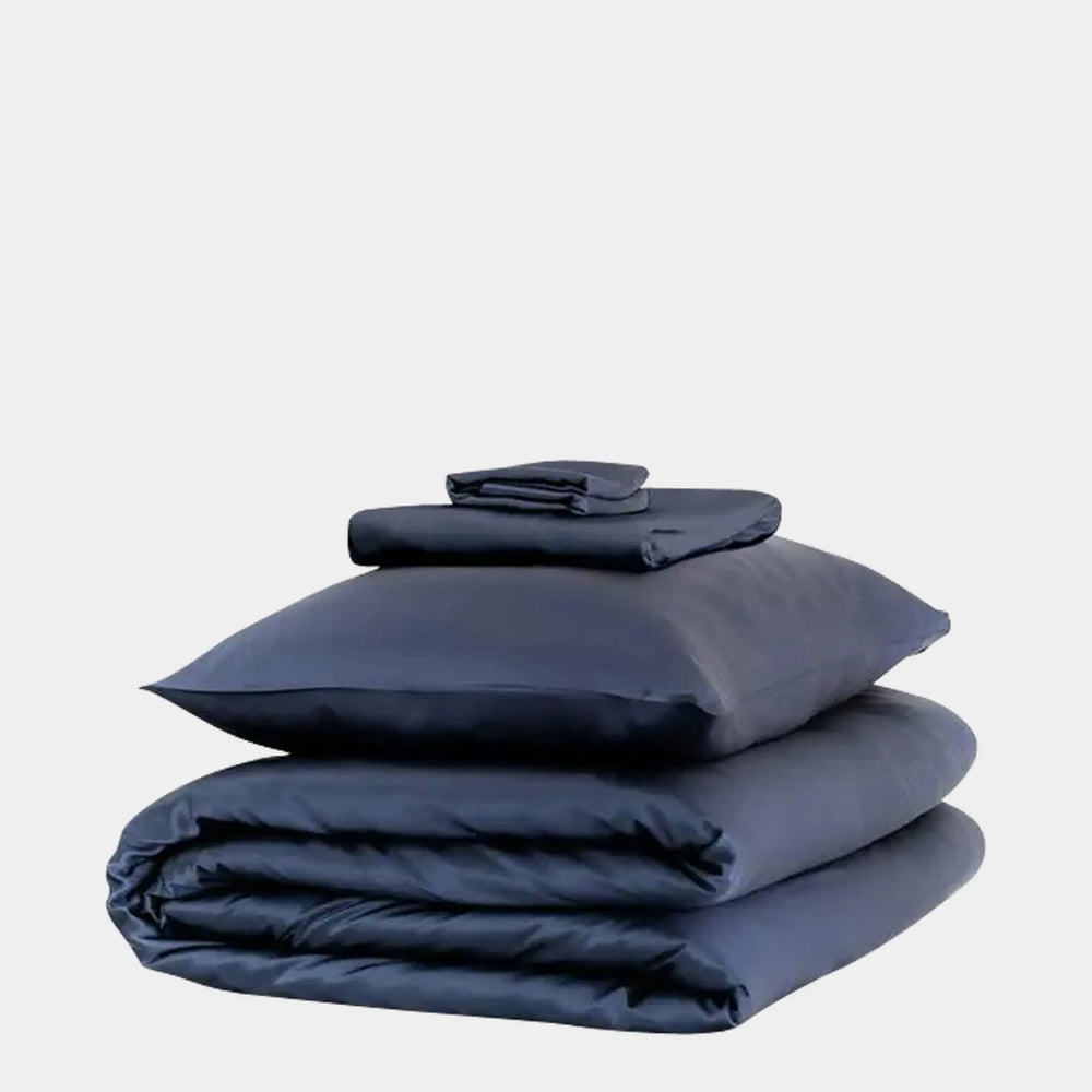 Mayfairsilk Midnight Blue Silk Duvet Set MayfairSilk