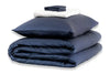 Mayfairsilk Midnight Blue with Brilliant White Silk Duvet Set MayfairSilk