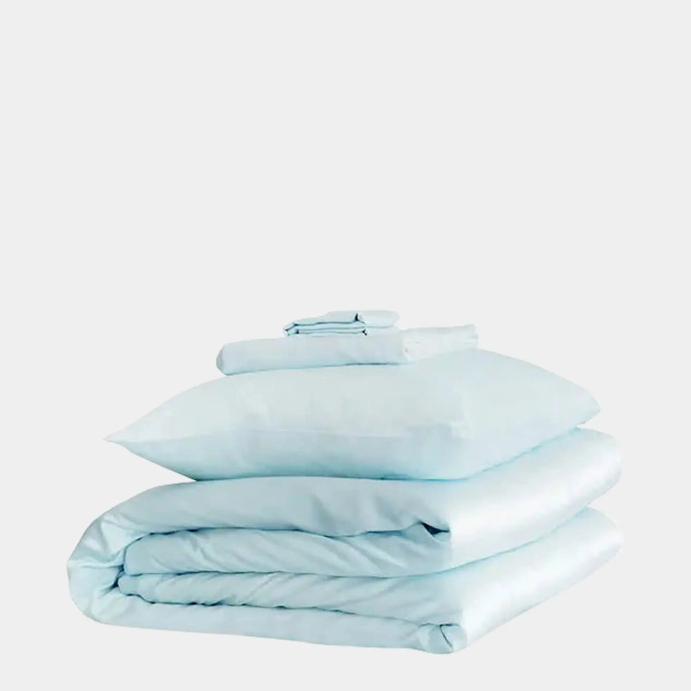 Mayfairsilk Pastel Blue Silk Duvet Set MayfairSilk