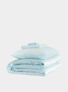  Mayfairsilk Pastel Blue Silk Duvet Set