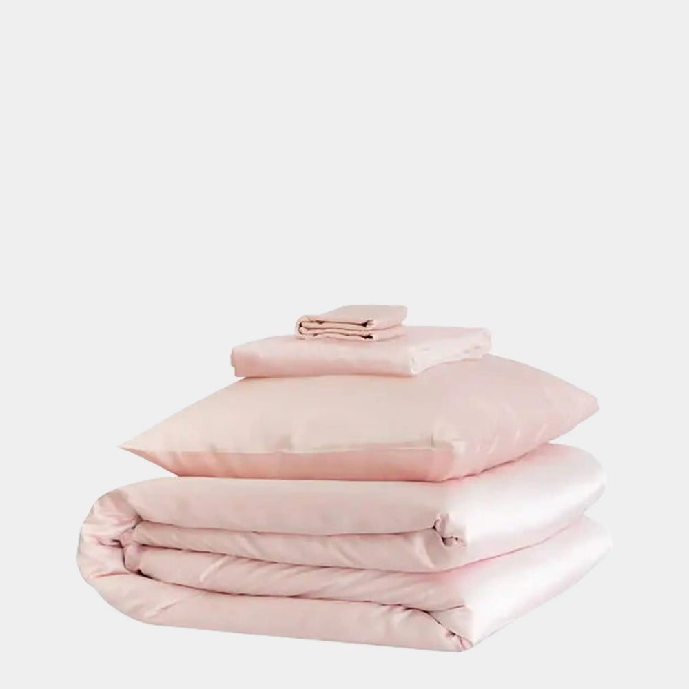 Mayfairsilk Precious Pink Silk Duvet Set MayfairSilk