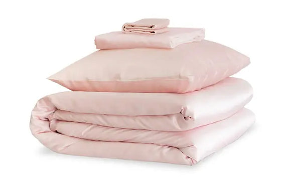 Mayfairsilk Precious Pink Silk Duvet Set MayfairSilk