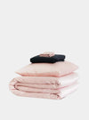 Mayfairsilk Precious Pink and Charcoal Silk Duvet Set MayfairSilk