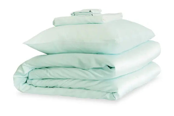 Mayfairsilk Teal Breeze Silk Duvet Set MayfairSilk